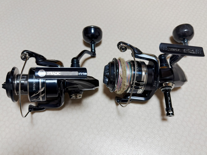 ▲左が24ストラディックSW 6000HG、右が20ストラディックSW 6000XG