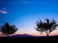 夕日をあびる鳥海山 2012.10.27 夕日をあびる鳥海山 2012.10.27