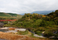 月光川ダムから鳥海山山頂方面ですが、雲で見えませんでした。 月光川ダムから 2011.11.1